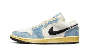 Air Jordan 1 Low SE WRMK Sashiko Denim