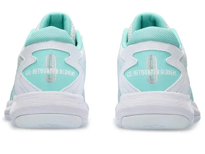 Asics Womens Gel Netburner Academy 9 - White/Illuminate Mint