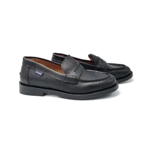 Atlanta Mocassin Black Grain Penny Loafer  32K
