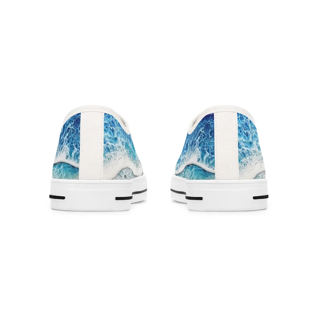 Blue Wave Women's Low Top Sneakers