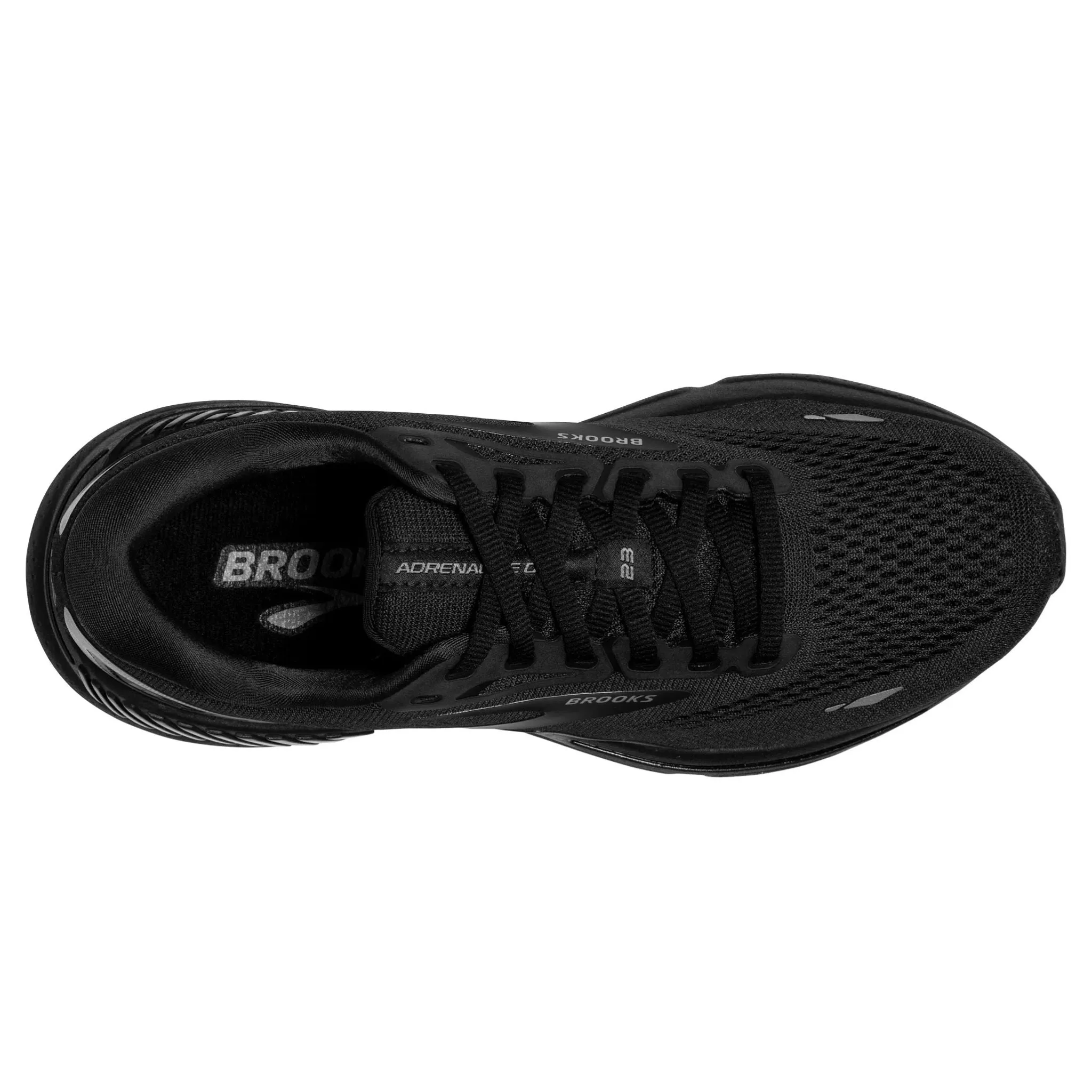 Brooks Men's 110391 020 Adrenaline GTS 23 Black Black Ebony Cushion Support Running Shoes