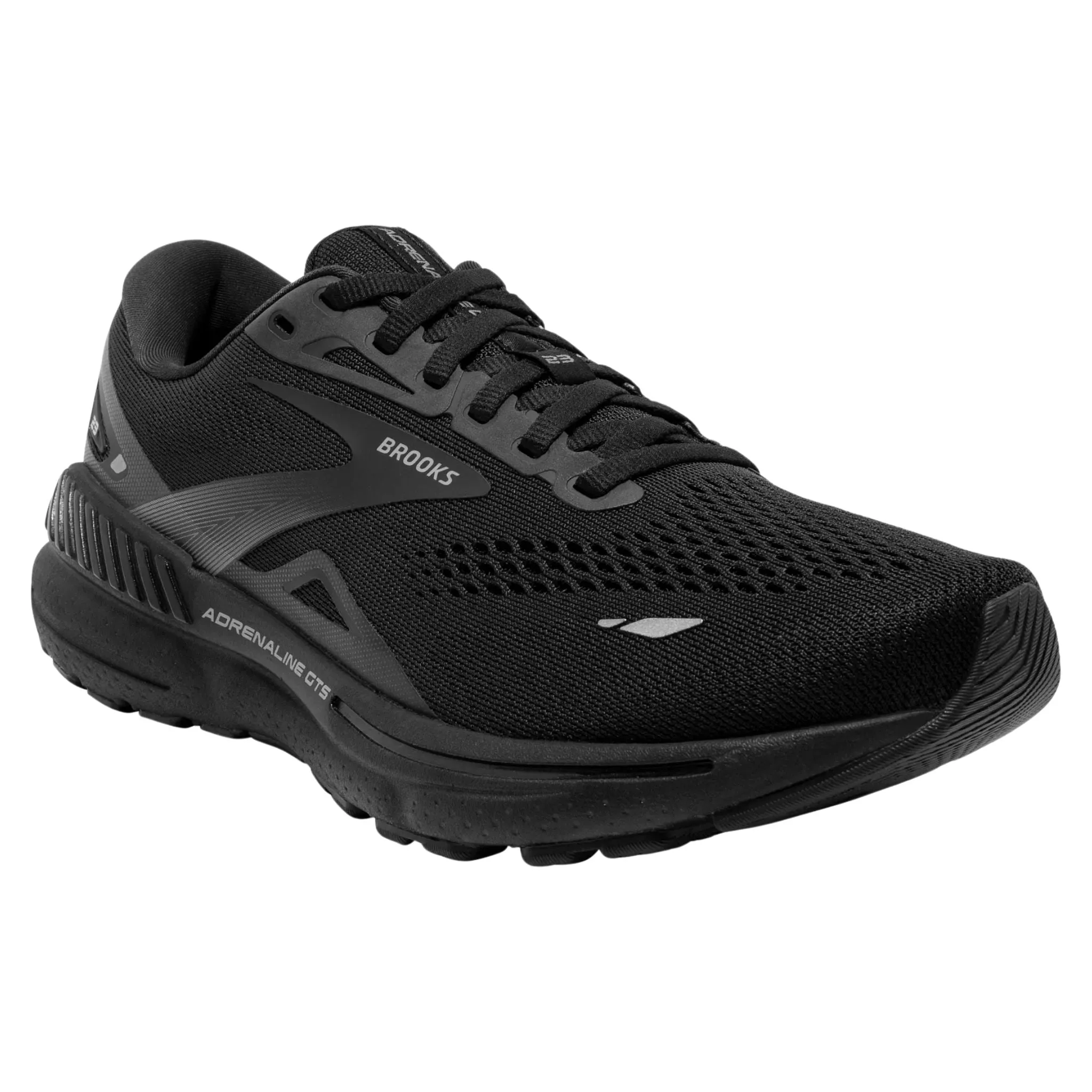 Brooks Men's 110391 020 Adrenaline GTS 23 Black Black Ebony Cushion Support Running Shoes