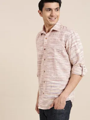 Brown Texture Men Shirt