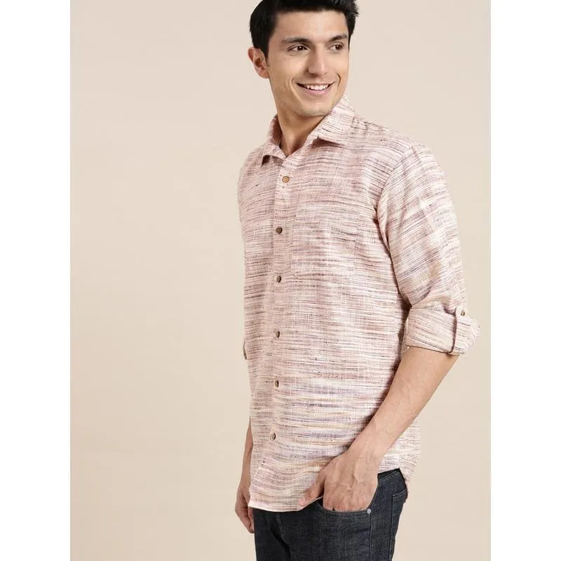 Brown Texture Men Shirt