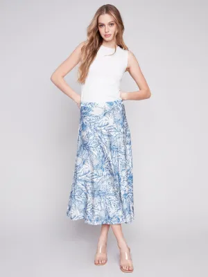 Charlie B Women's Printed Satin Skirt