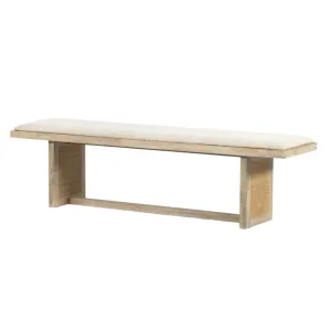 Claire Bench - White Wash