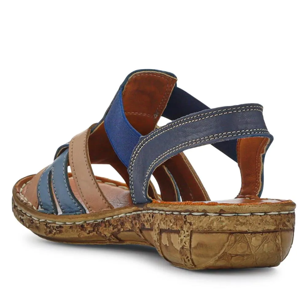 Cushioned Leather Sandals - HAK41013 / 327 453