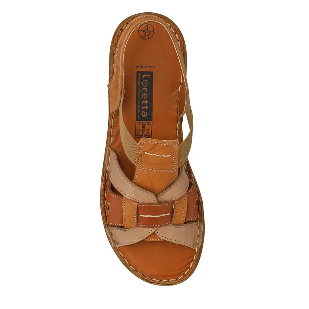 Cushioned Leather Sandals - HAK41013 / 327 453