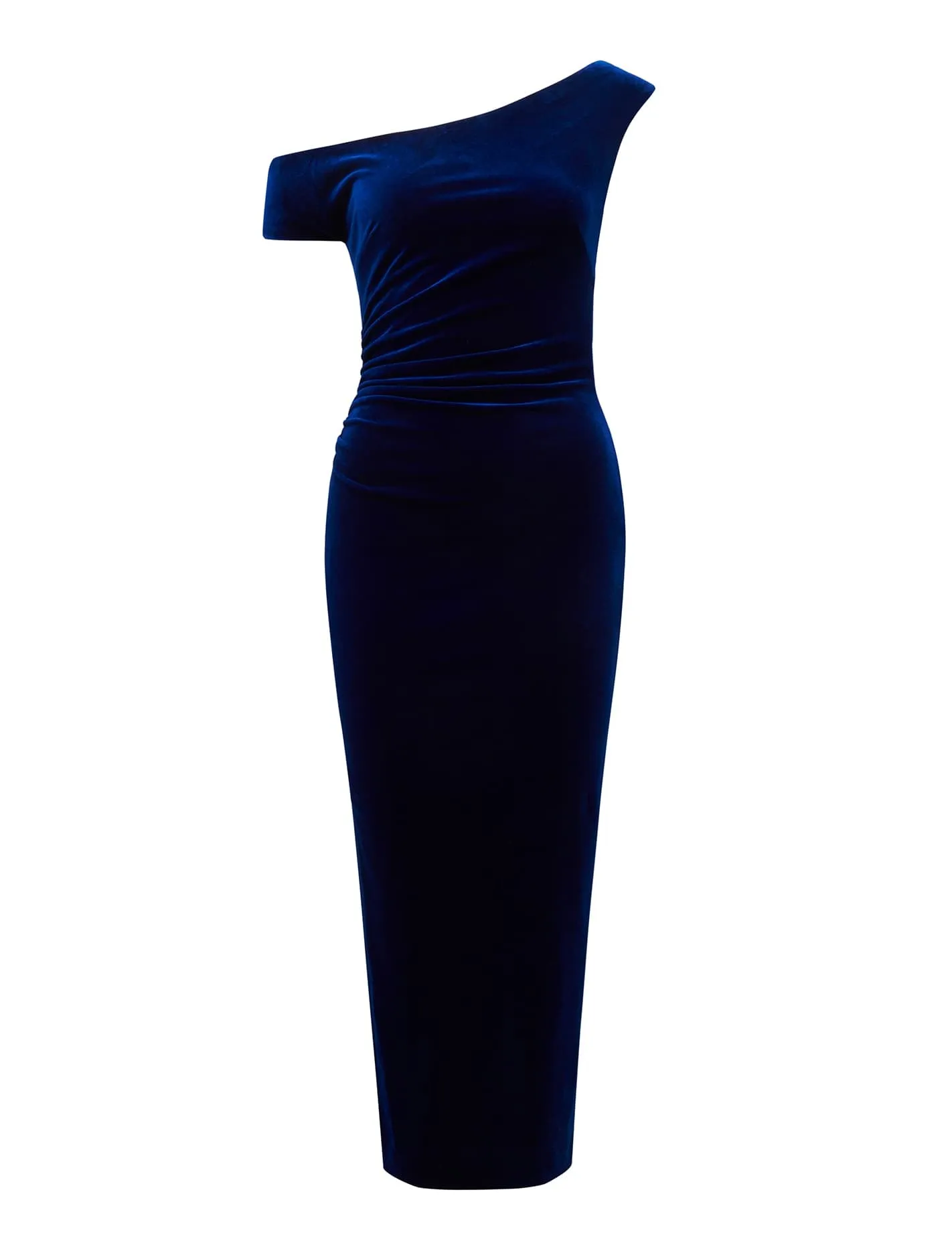 Demi Tipped Shoulder Velvet Bodycon Dress
