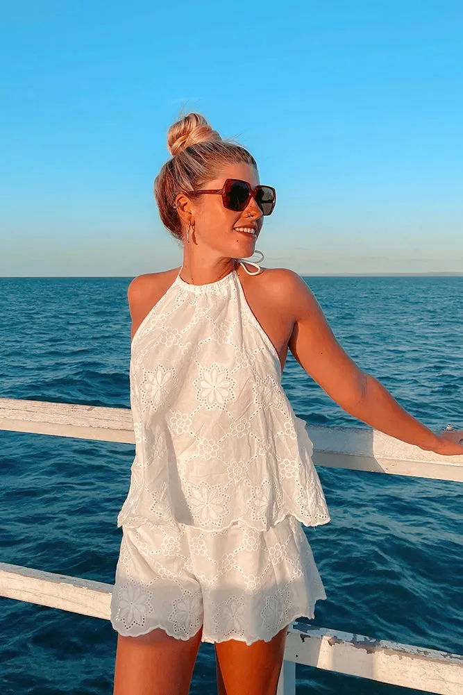 Game Of Chance Romper White