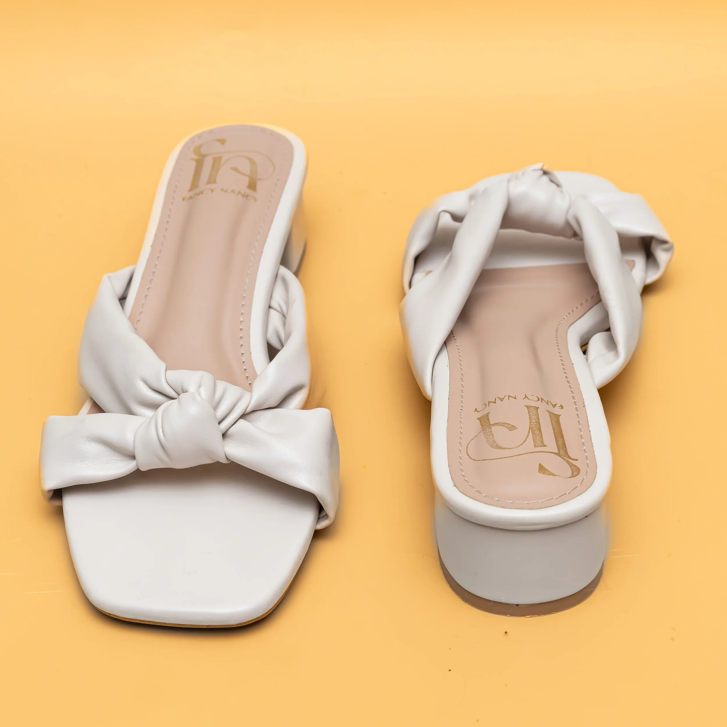 Knotty Heels - Cream