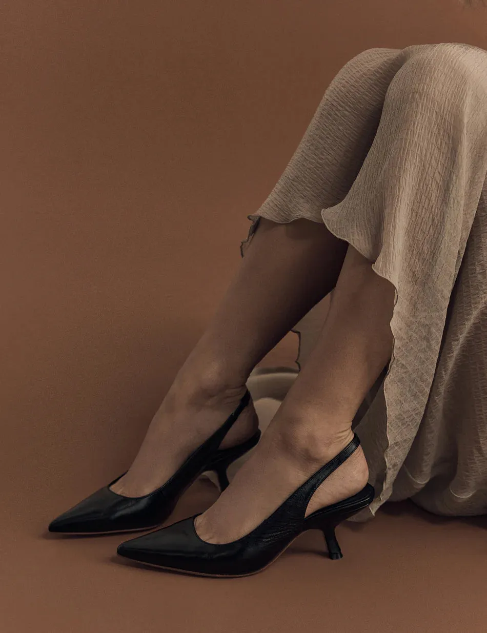 La Tribe Nina Sling Back BLACK