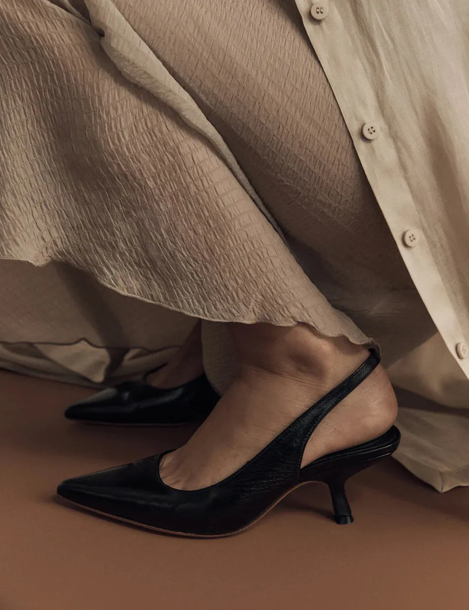 La Tribe Nina Sling Back BLACK