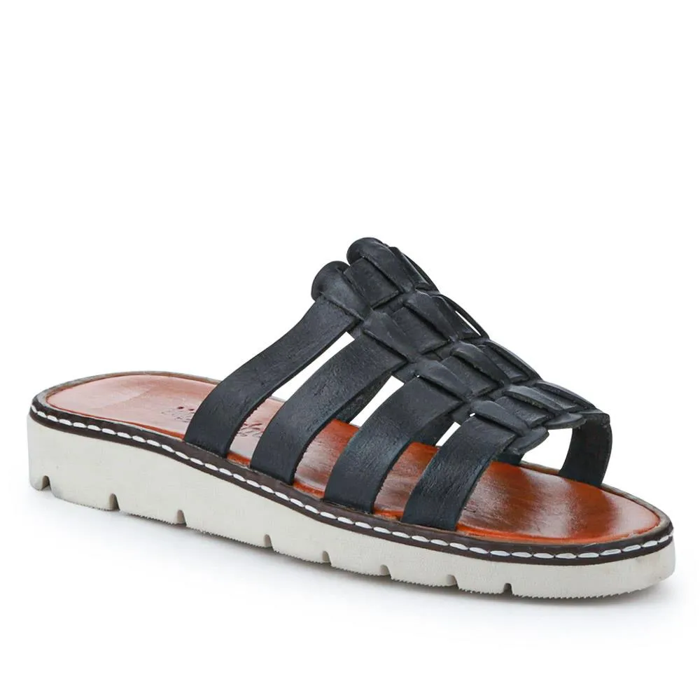 Leather Strappy Mule Sandals - EDNB40106 / 326 916