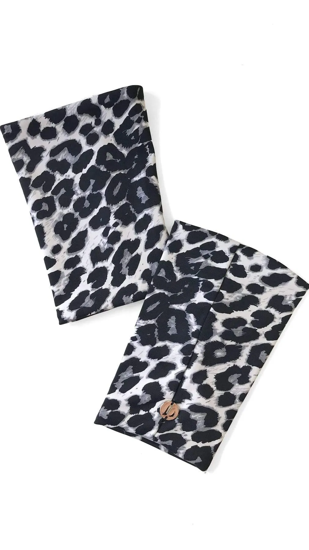Lunalae Shoe Covers - Grey Leopard