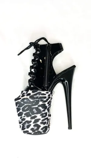 Lunalae Shoe Covers - Grey Leopard