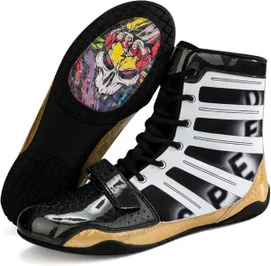 Men's and Women's High Traction Wrestling Shoes for Men,Durable Shoes for Wrestling, Boxing, Weightlifting & Bodybuilding -Combat Sports Footwear, Lightweight Gym Shoes