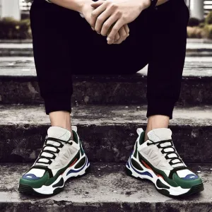 Men's Trendy Color Block Dad Sneaker Shoes