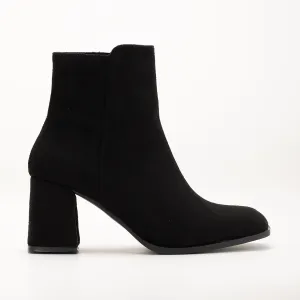Nadine - Black Suede Ankle Boots