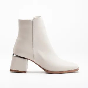 Odette - Beige Ankle Boots