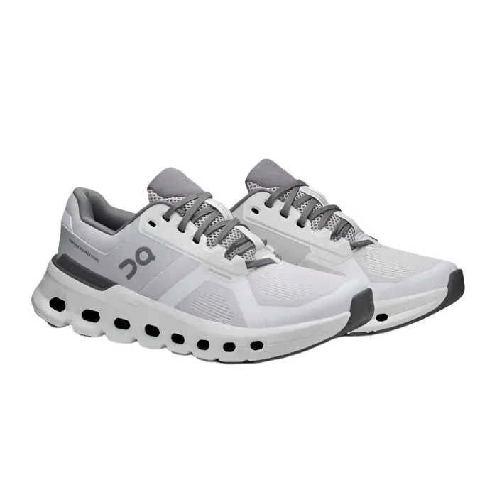 On Women's Cloudrunner 2 Shoes - Frost / White