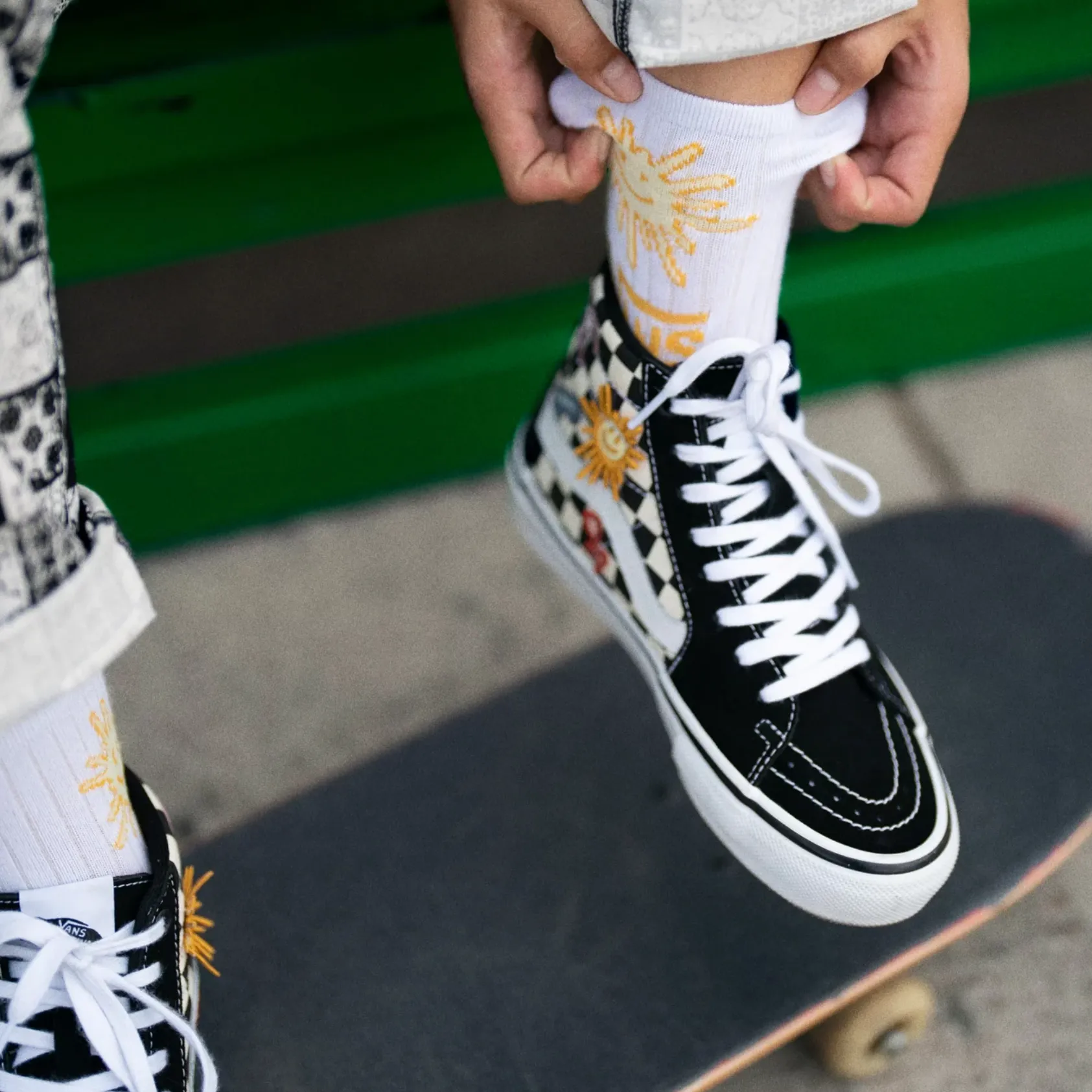 Skate Sk8-Hi Skateistan Checkerboard