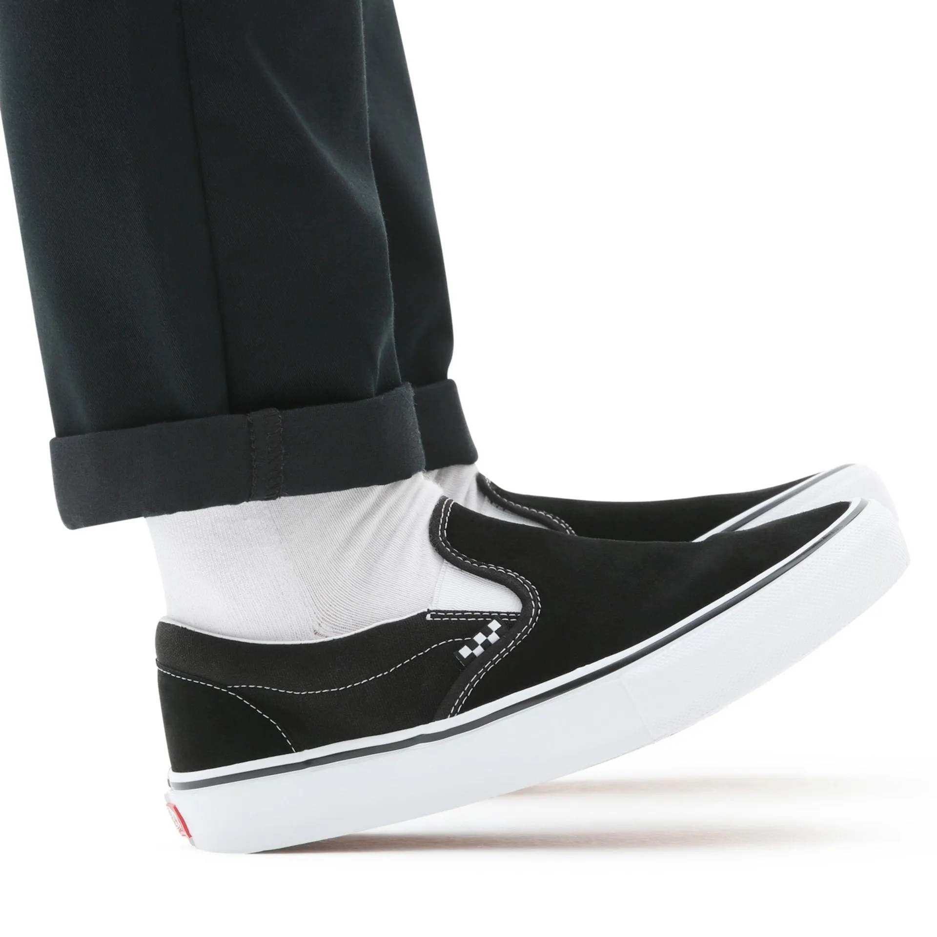 Skate Slip-On Black/White
