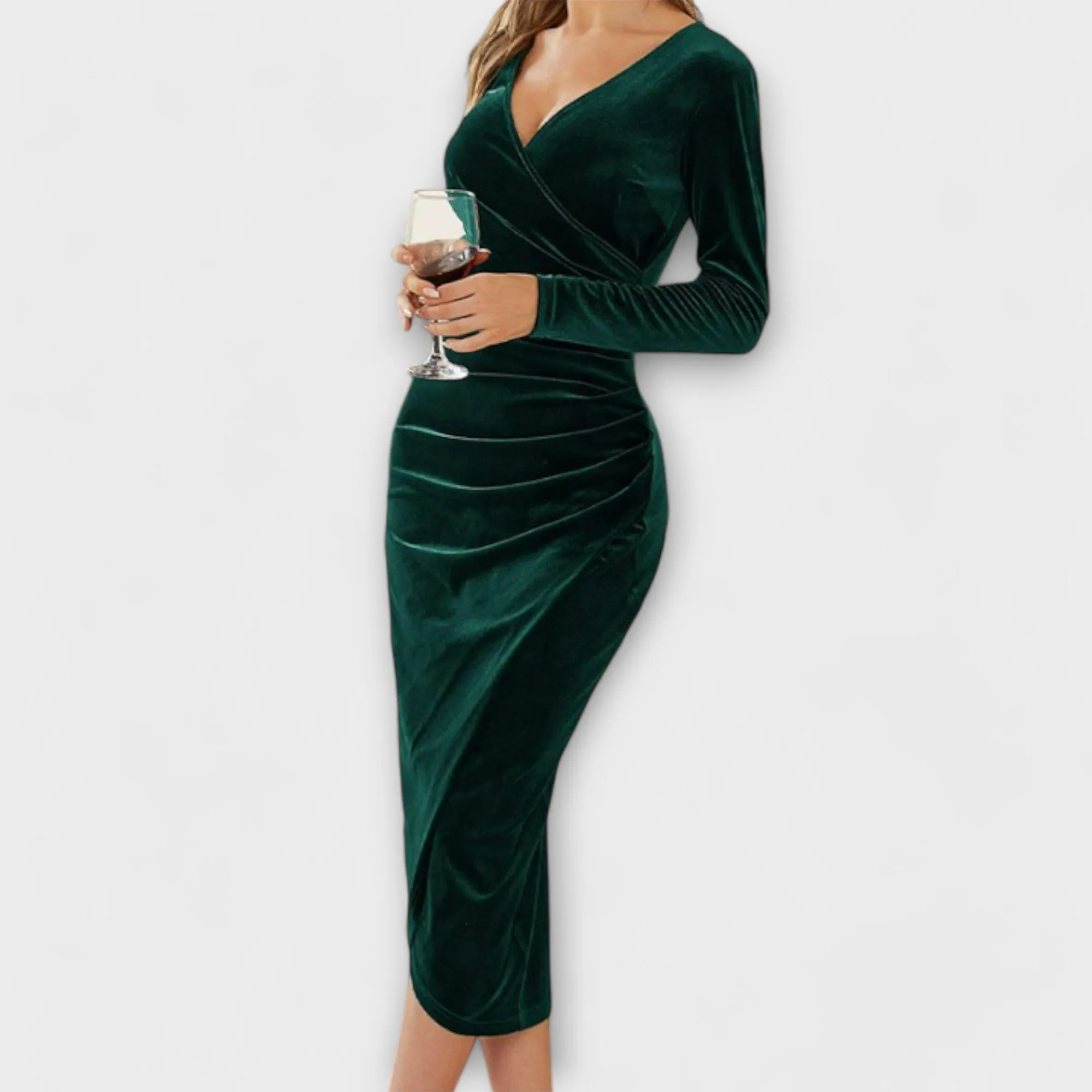Vivienne Velvet Midi Dress